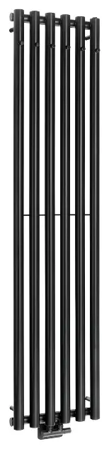 Sapho Pilon - Radijator 42x180 cm, 6x kuka za ručnike, mat crna IZ132T