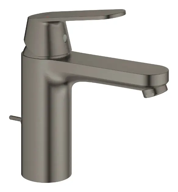 Levně Grohe Eurosmart Cosmopolitan - Umyvadlová baterie s výpustí, kartáčovaný Hard Graphite 23325ALC