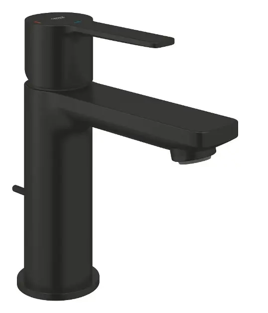 Levně Grohe Lineare New - Umyvadlová baterie s výpustí, studený start, matná černá 237902431