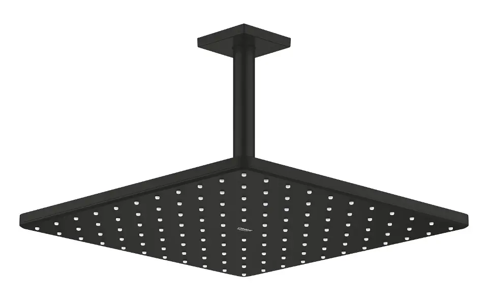Levně Grohe Rainshower Mono Cube - Hlavová sprcha, 31x31 cm, phantom black 26566KF0