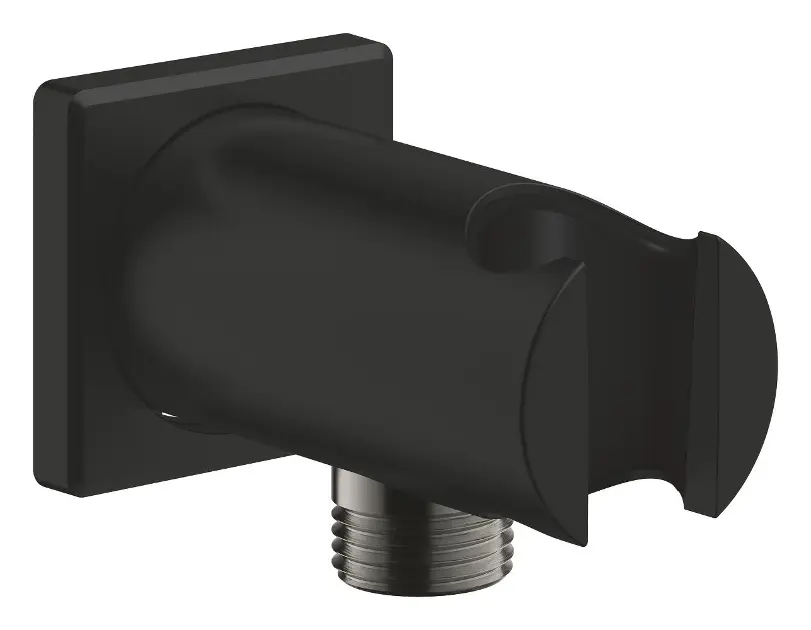 Grohe Rainshower - Kutni priključak za tuš s držačem, fantomska crna 26659KF0