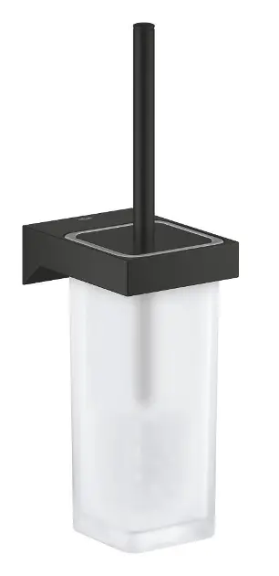 Levně Grohe Selection Cube - WC štětka nástěnná s držákem, mléčné sklo/matná černá 408572430