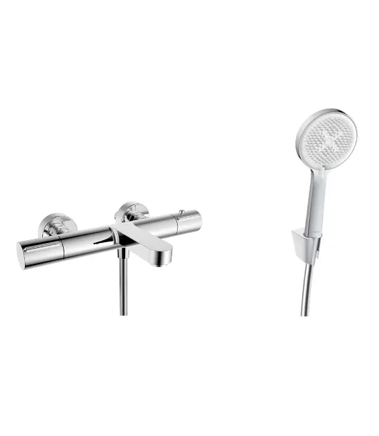 kielle Oudee - Thermostatische badkraan, met accessoires EcoSpare, chroom 10302SNT80