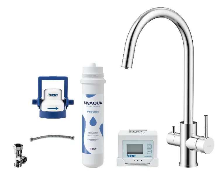 kielle Wimeo - Mosogató csaptelep szűrővel, króm 10525SFI110