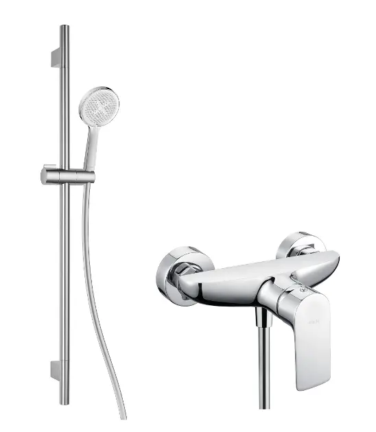 kielle Vega - Sprchový set s baterií, tyčí, hadicí a sprchovou hlavicí EcoSpare, chrom 20618SN20