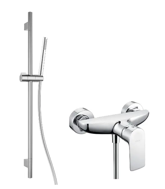 kielle Vega - Sprchový set s baterií, tyčí, hadicí a sprchovou hlavicí EcoSpare, chrom 20618SN30