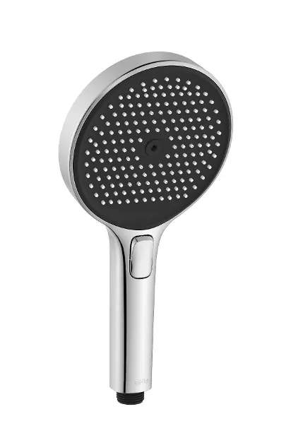 kielle Oudee - Sprchová hlavica 130, 3 prúdy, EcoSpare, chróm/čierna 20402010E