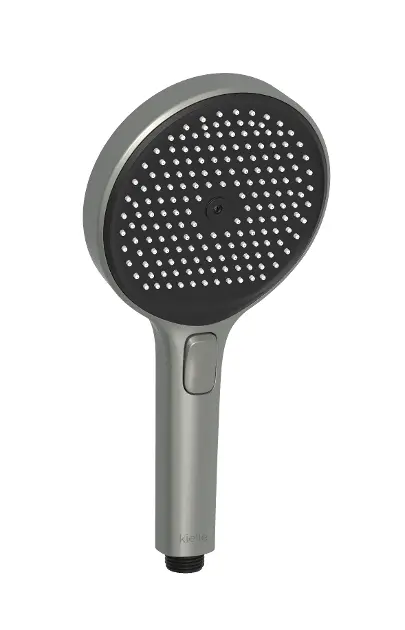 kielle Oudee - Sprchová hlavica 130, 3 prúdy, EcoSpare, gun metal/čierna 20402013E