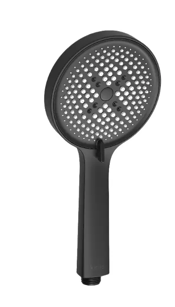 kielle Nefia - Sprchová hlavica 120, 3 prúdy, EcoSpare, matná čierna 20427004E