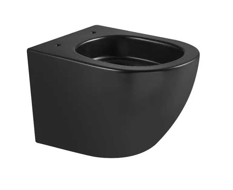 kielle Oudee - Inodoro suspendido Vortex Rimless+, negro mate 30102014