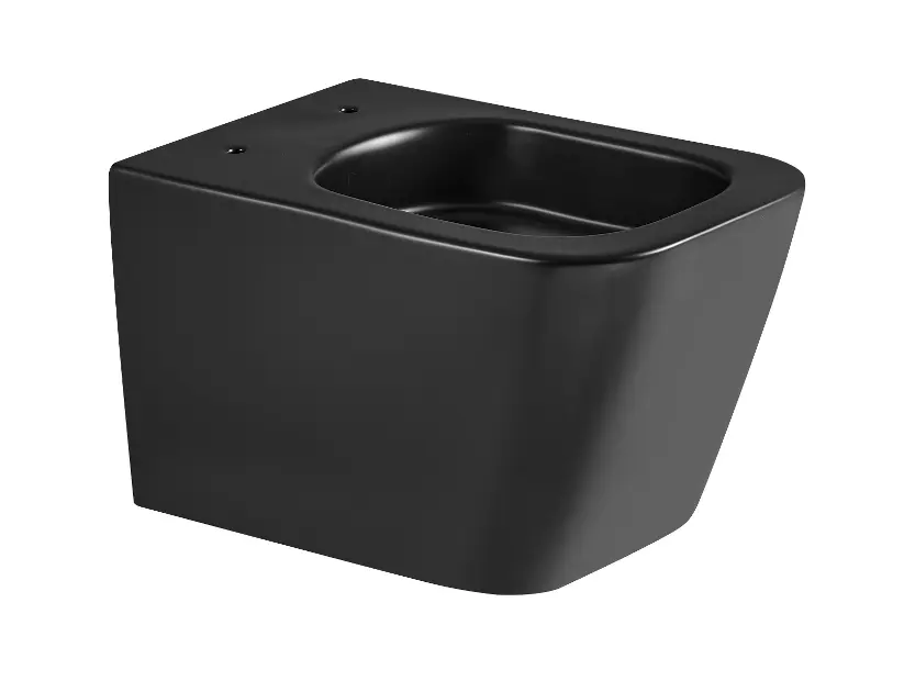 kielle Arkas I - Inodoro suspendido Vortex Rimless+, negro mate 30111014