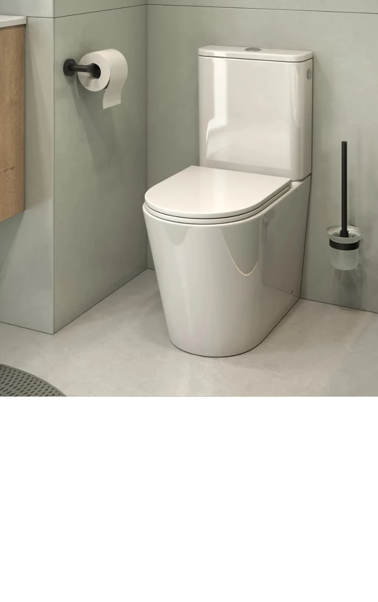 kielle Nefia - WC kombi set s nádržkou a sedátkem softclose, Vortex Rimless, bílá 30227000