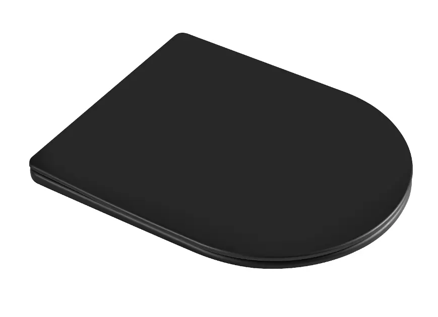 kielle - Capac de toaletă, Softclose, EasyLock, Slim, negru mat 30401034
