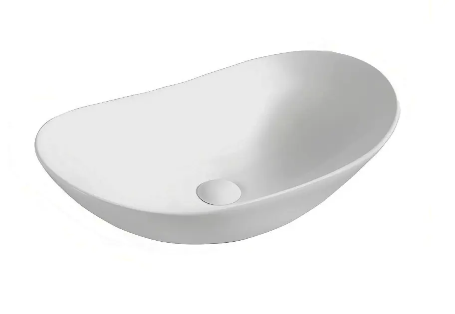 kielle Idolio - Countertop washbasin 59x36 cm, white 30624600