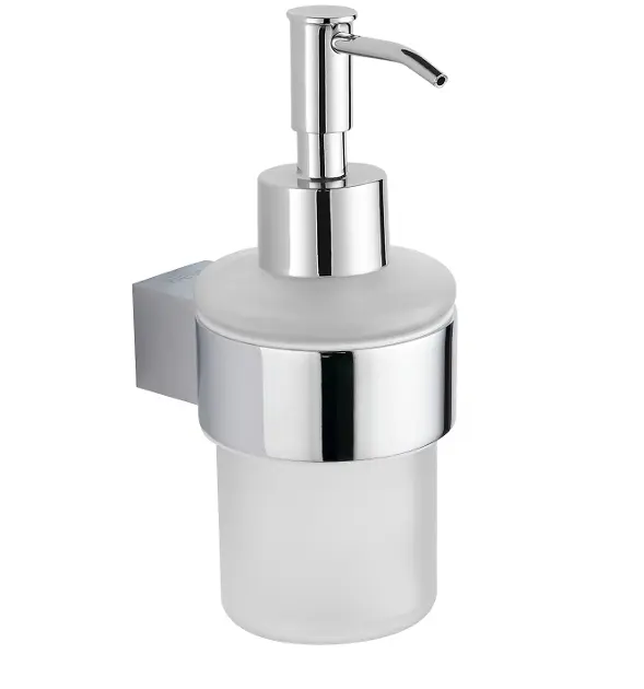 kielle Vega - Dávkovač mýdla s držákem, matné sklo/chrom 40118030