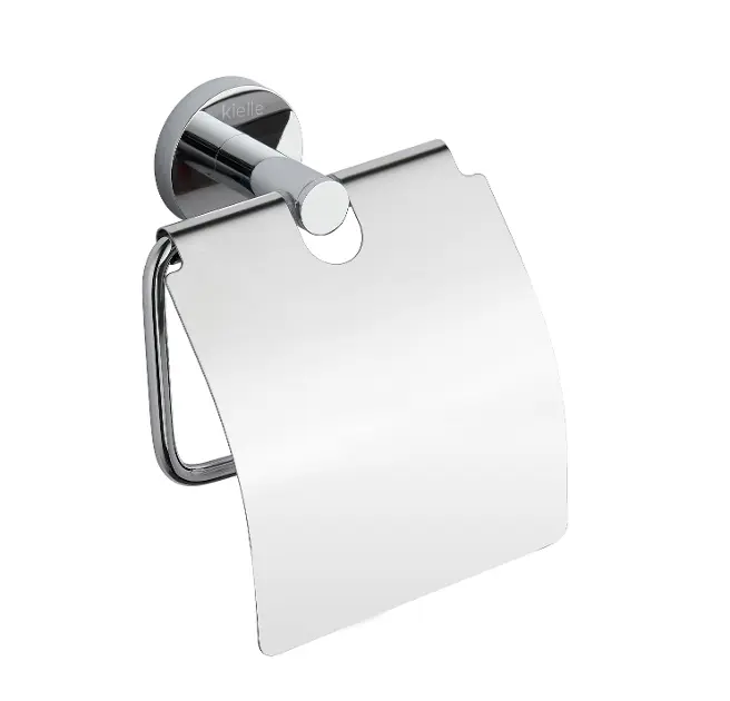 kielle Oudee - Uchwyt na papier toaletowy z pokrywą, chrom 40402030