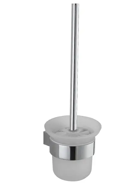 kielle Vega - Szczotka do WC ścienna z uchwytem, szkło matowe/chrom 40518020