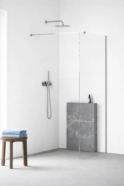kielle Meara - Sprchová stena Walk-In 120x200 cm, chróm/číre sklo 20726WI1200
