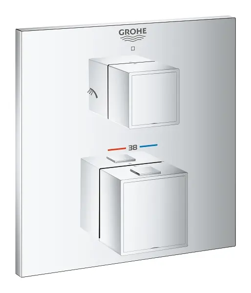 E-shop Grohe - Termostatická batéria pod omietku na 2 spotrebiče, chróm 24154000IIJ1