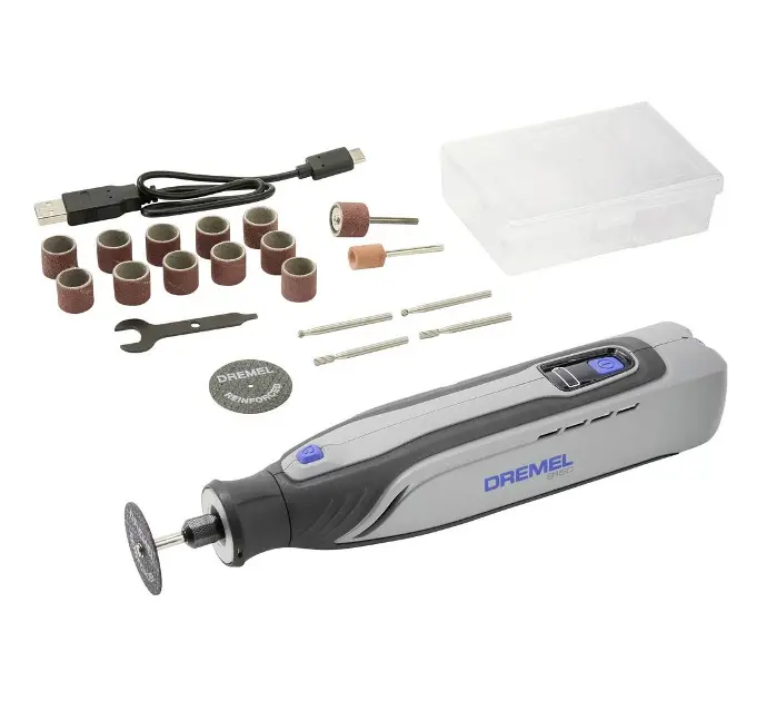 DREMEL - 7.2V Outil multifonction sans fil 8150-20, avec accessoires et câble USB F0138150JA