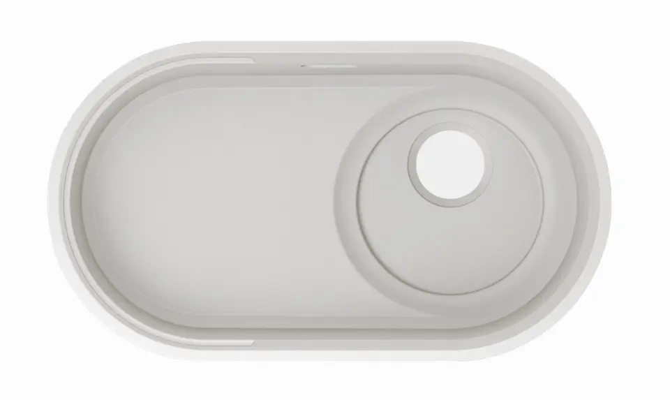 Levně Blanco Oovalon 700 IF - Granitový dřez, 76x43 cm, bílá 527992