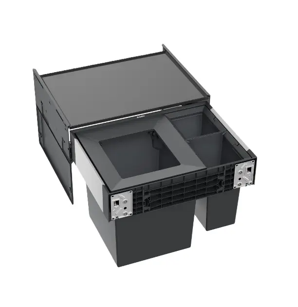 Blanco Select II - Inbouw afvalbak, verdeeld, inhoud 47 l 528148