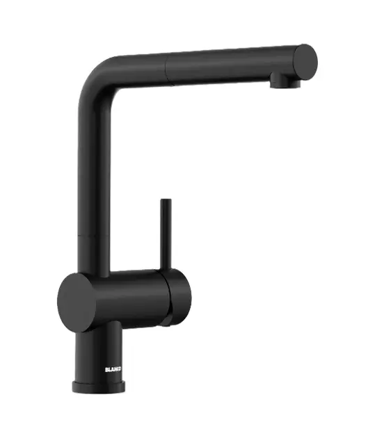 Blanco Linus S - Spültischarmatur mit ausziehbarem Auslauf, ECO, mattschwarz 528153