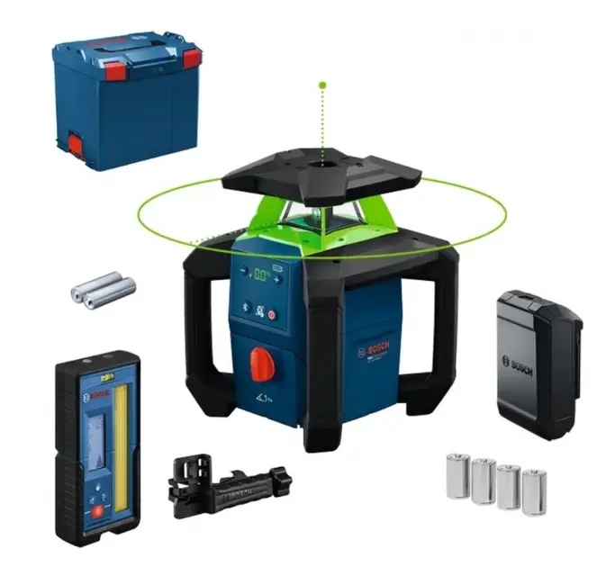 Bosch - 18V AKU ротационен лазер GRL18V-4-34CVG, обхват 400 м, без батерия и зарядно 0601061H01