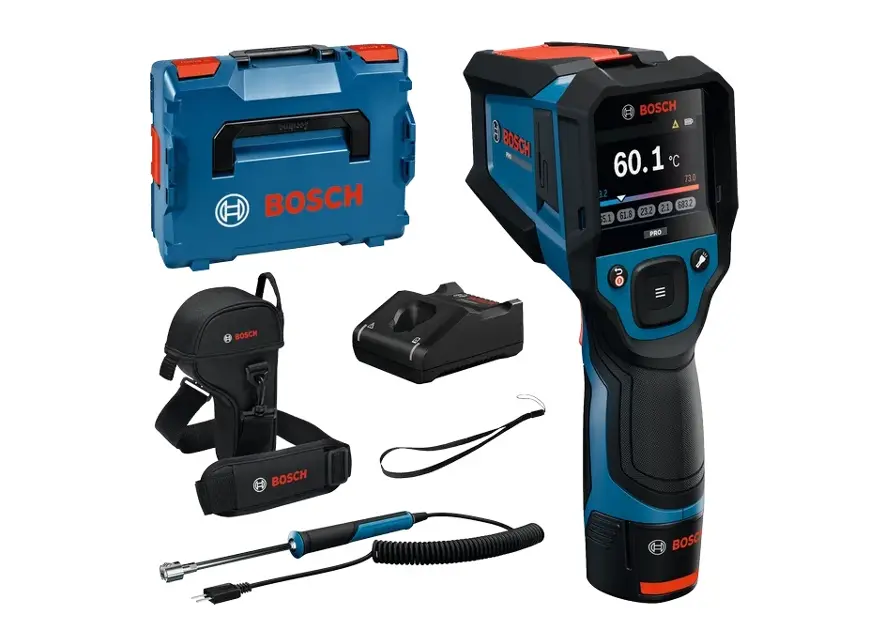 Bosch - 12V AKU термодетектор GIS12V-800-16, 1x 2.0 батерия Ah Li-Ion, зарядно устройство 0601083B01