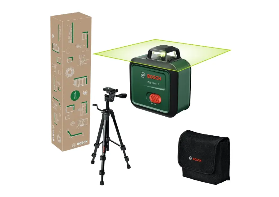 Bosch - Čiarový laser PLL 360-1G, dosah 30 m, s príslušenstvom 0603663MZ1