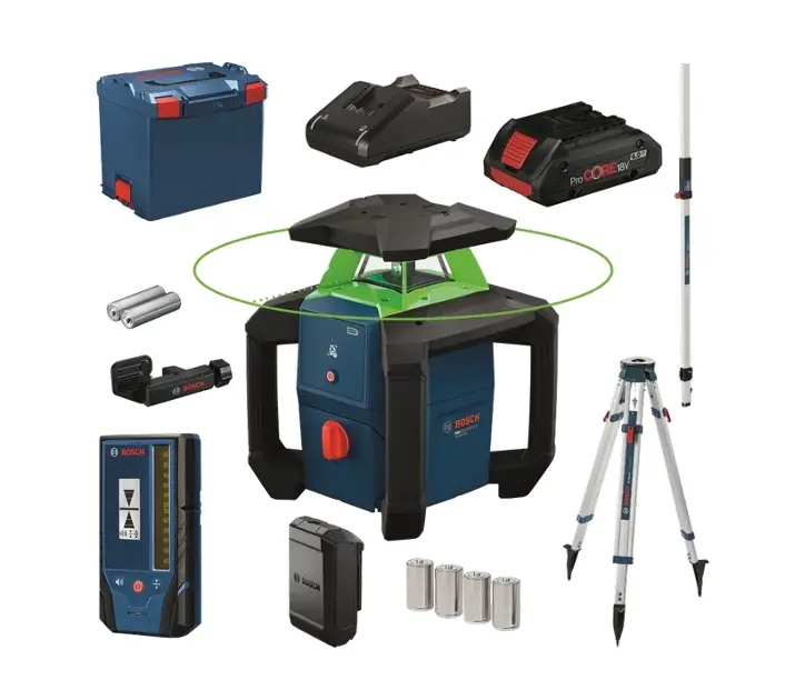 Bosch - 18V AKU ротационен лазер GRL18V-3-31G, обхват 300 m, с аксесоари 0615A500DG
