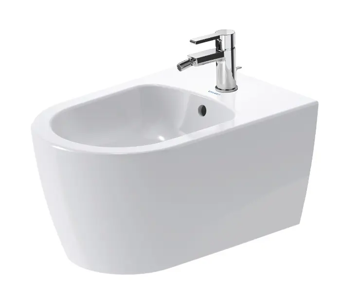 Duravit ME by Starck - Závesný bidet, s prepadom, otvor na batériu, DuraShield, matná biela 228815AC00