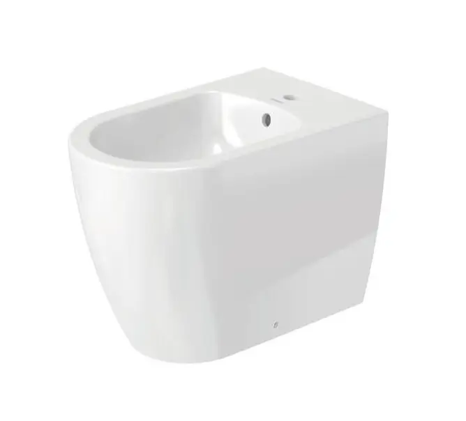 Duravit ME by Starck - Standbidet, mit Überlauf, Armaturenloch, DuraShield, mattweiß 228910AC00