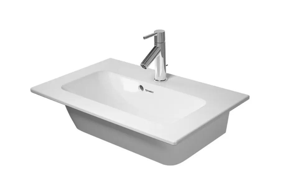E-shop Duravit ME by Starck - Umývadlo 63x40 cm, s prepadom, otvor na batériu, DuraShield, matná biela 234263AC00