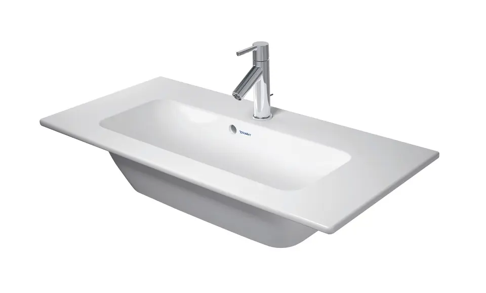 E-shop Duravit ME by Starck - Umývadlo 83x40 cm, s prepadom, otvor na batériu, DuraShield, biela 234283AA00
