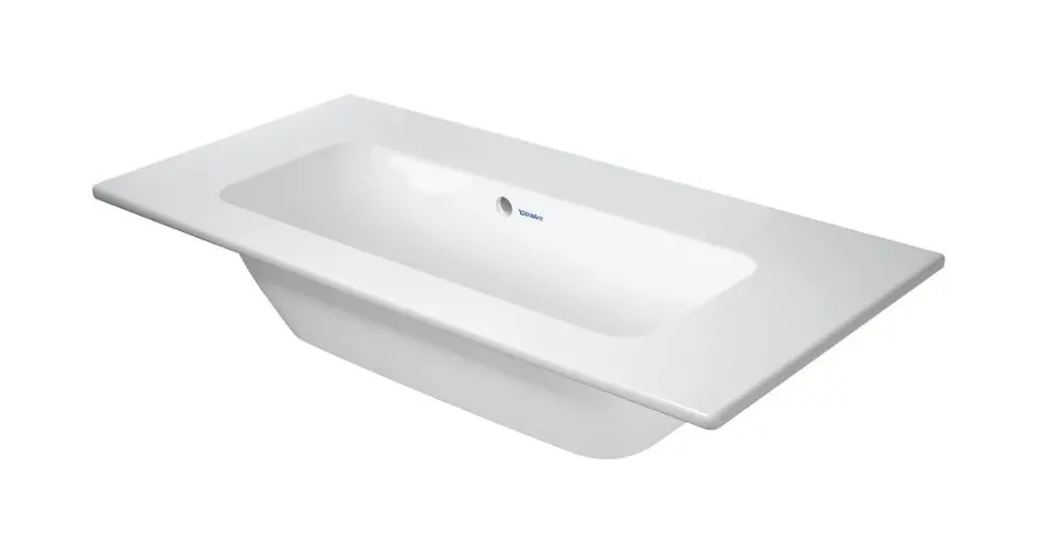 E-shop Duravit ME by Starck - Umývadlo 83x40 cm, s prepadom, bez otvoru na batériu, DuraShield, biela 234283AA60