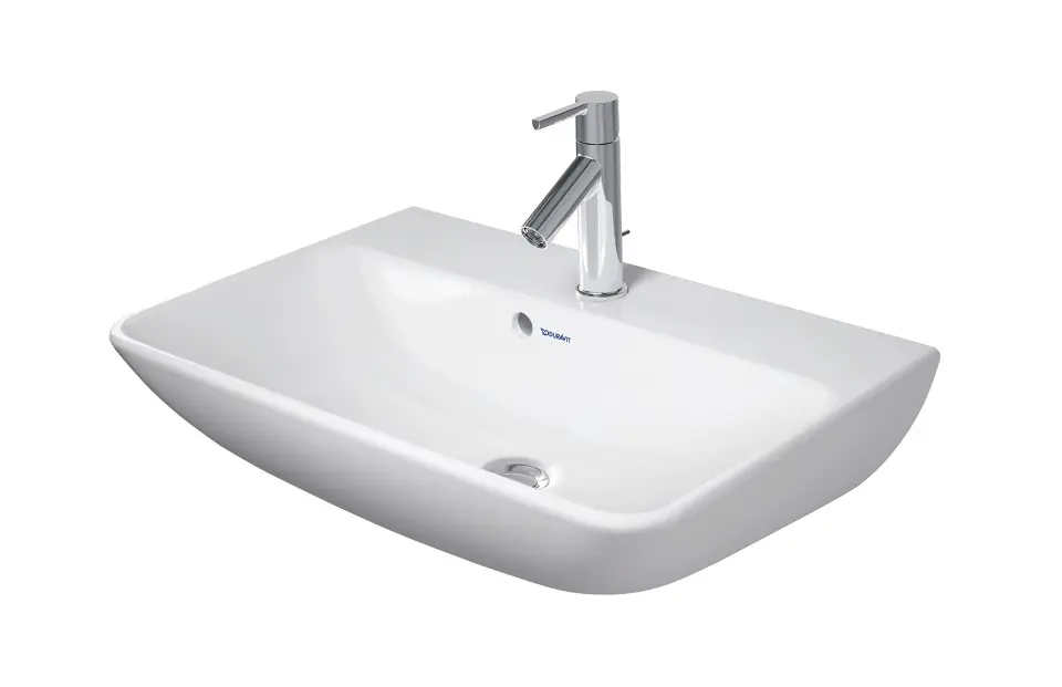 E-shop Duravit ME by Starck - Umývadlo 60x40 cm, s prepadom, otvor na batériu, matná biela 234360AC00