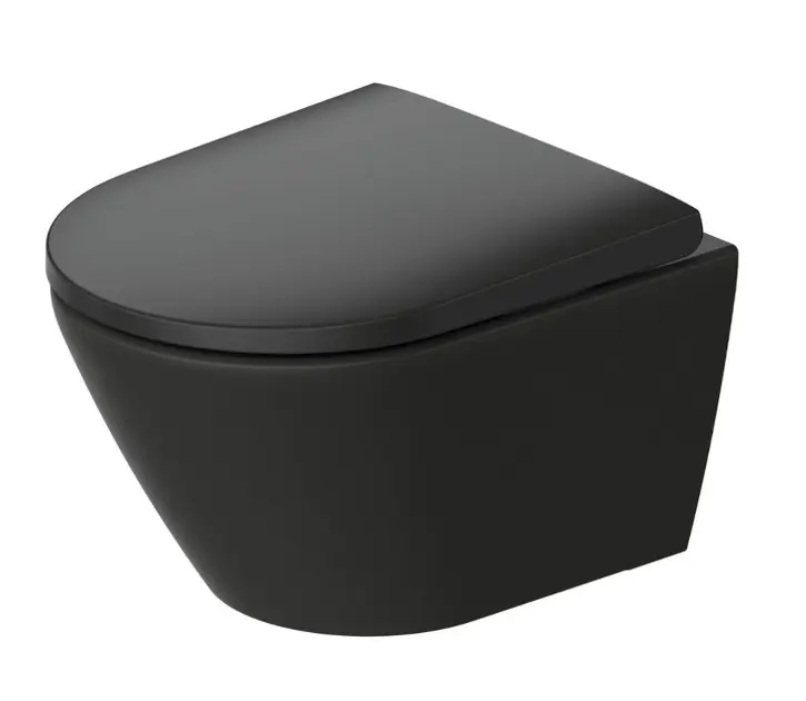 Duravit D-Neo - Závesné WC, Rimless, DuraShield, antracit 258809AD00