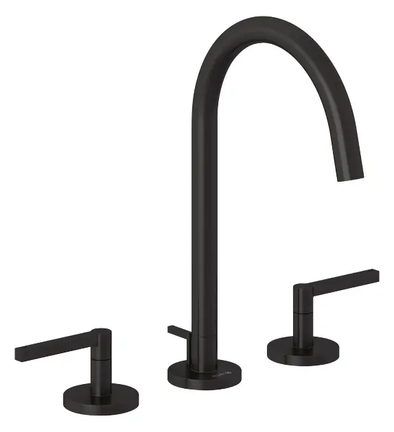 Levně Kludi Nova Fonte - Umyvadlová baterie s výpustí, 3-otvorová instalace, broušený Gunmetal 20143N215