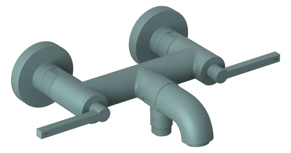 Levně Kludi Nova Fonte - Vanová baterie, matná petrolejová 20540O315