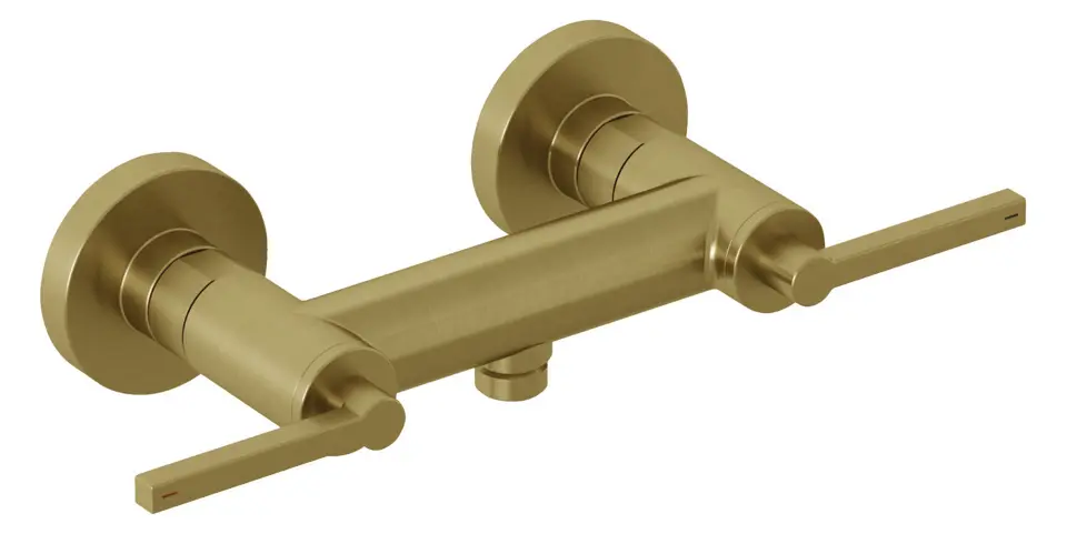 Kludi Nova Fonte - Grifo de ducha, oro cepillado 20710N015