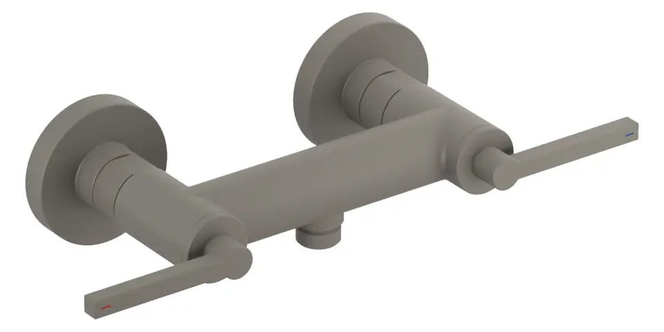 Kludi Nova Fonte - Grifo de ducha, gris mate 20710O115