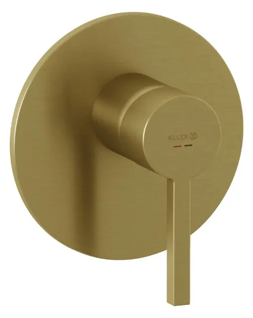 Kludi Nova Fonte - Grifo de ducha empotrado, oro cepillado 20755N015