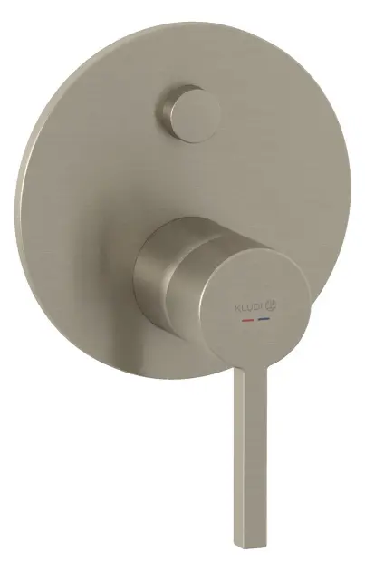 Kludi Nova Fonte - Grifo empotrado para 2 aparatos, níquel cepillado 20759N515