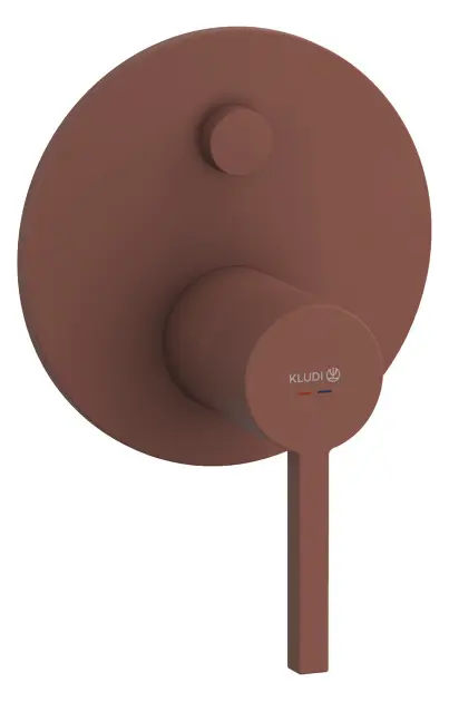 Kludi Nova Fonte - Grifo empotrado para 2 aparatos, ladrillo mate 20759O515