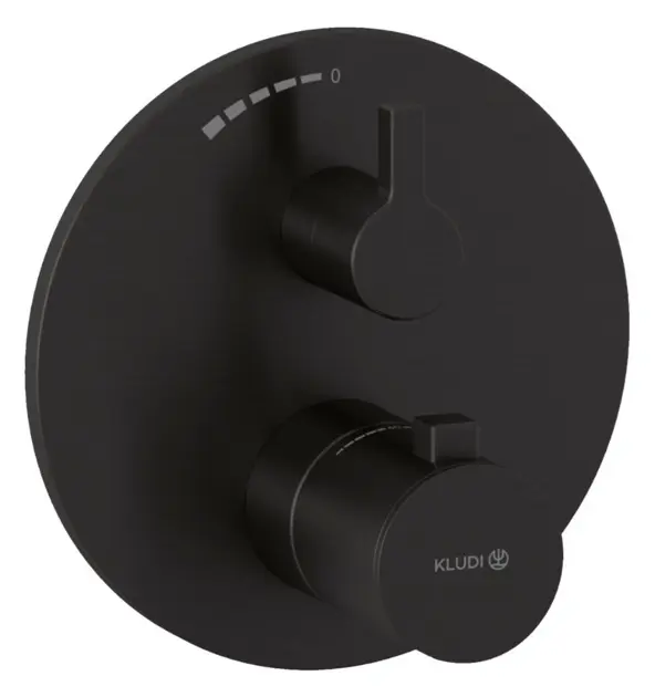 Kludi Nova Fonte - Grifo termostático de ducha empotrada, acabado Gunmetal cepillado 20885N215