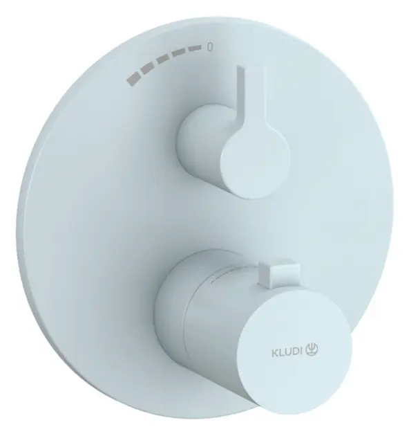 Kludi Nova Fonte - Grifo termostático de ducha empotrado, azul claro mate 20885O415