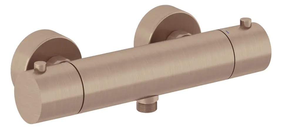 Levně Kludi Objekta - Termostatická sprchová baterie, kartáčovaný bronz 35200N138
