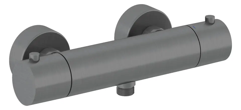 Levně Kludi Objekta - Termostatická sprchová baterie, broušený Gunmetal 35200N238
