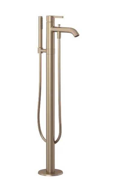 Levně Kludi Nova Fonte - Vanová baterie do podlahy, s příslušenstvím, kartáčovaný bronz 38590N115